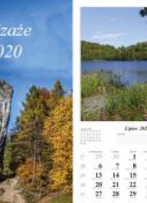 Kalendarz 2020 Pejzaże 13 planszowy RADWAN