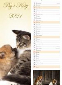 Kalendarz 2021 Psy i Koty 13 pasek RADWAN