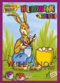 Wielkanoc. Stół wiekanocny - kolorowanki+naklejki