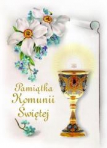 Pamiątka Komunii Świętej TW