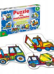 Puzzle dla maluszków - maszyny budowlane ALEX