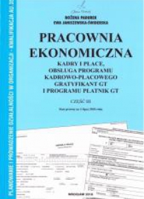 Pracownia Ekonomiczna cz.III Kadry i płace PADUREK
