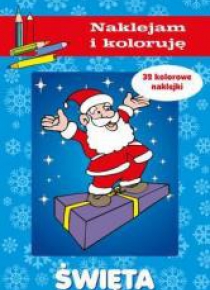 Święta - naklejam i koloruję