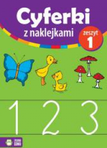 Cyferki z naklejkami zeszyt 1