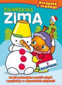 Znajdź i nalep - Zwierzątka zimą