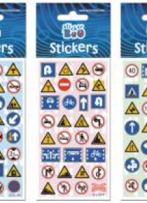 Naklejki Sticker BOO silver znaki drogowe