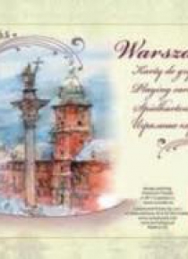 WARSZAWA AKWARELE - komplet brydżowy 2x55 kart