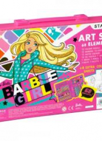Zestaw artystyczny 68 elementów Barbie