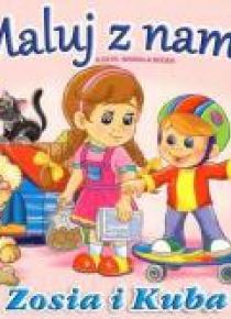 Maluj z nami - Zosia i Kuba + 32 naklejki