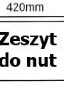 Okładka na zeszyt do nut A5 (25szt) NARNIA
