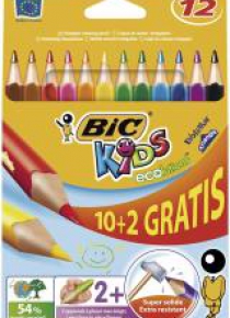 Kredki Eco Evolution Triangle 10+2 kol. bls BIC