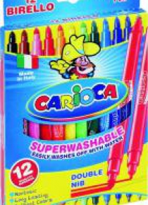 Flamastry Birello dwustronne 12 kol. bls CARIOCA
