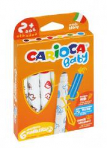 Flamastry Maxi Baby 6 kolorów bls CARIOCA