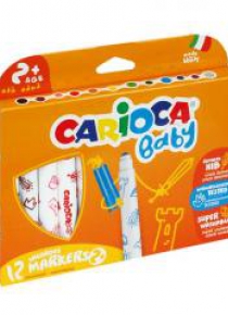 Flamastry Maxi Baby 12 kolorów bls CARIOCA