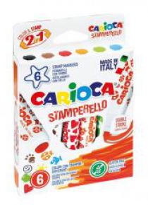 Flamastry stemple 6 kolorów bls CARIOCA