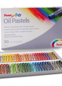 Kredki Pastele 50 kolorów PENTEL