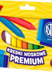 Kredki woskowe Premium 12 kolorów bls ASTRA