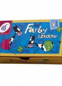 Farby szkolne 8 kolorów 20ml AS