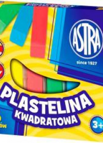 Plastelina kwadratowa 6 kolorów ASTRA