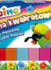 Plastelina kwadratowa 10 kolorów BAMBINO