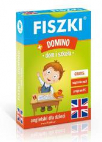 Angielski. Fiszki + Gra Domino - dom i szkoła