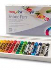Kredki Pastele do tkanin 15 kolorów PENTEL