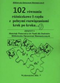 102 równania różniczkowe I rzędu