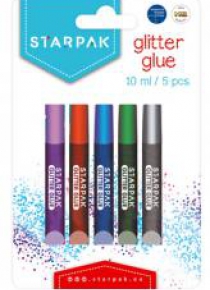 Klej brokatowy 10ml mix 5 kolorów