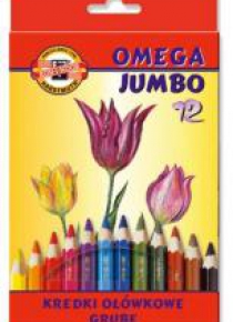 Kredki Omega Jumbo 12 kolorów