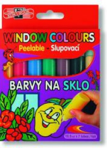 Farby witrażowe 10,5ml 5 kolorów + 2 kontury