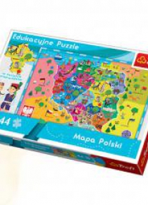 Puzzle Edukacyjne Mapa Polski dla dzieci TREFL