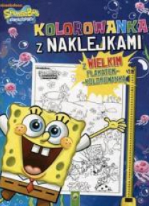 Kolorowanka z naklejkami - SpongeBob
