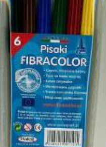 Pisaki 539 6 kol. w etui FIBRACOLOR