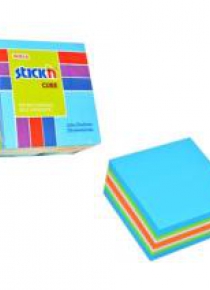 Notes kostka niebieska - mix neon i pastel.