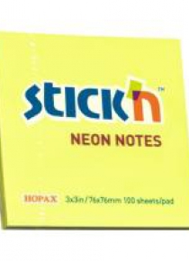 Notes samoprzylepny żółty neonowy