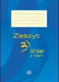 Zeszyt 3 linie z tłem