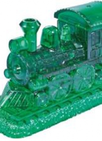 Crystal puzzle Lokomotywa zielona