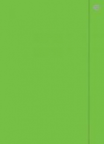 Teczka z gumką A4+ Fluo zielona (10szt)