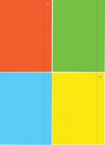 Teczka z gumką A5+ Fluo (10szt)