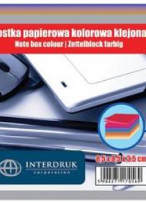 Kostka papierowa kolorowa 85x85x35 mm