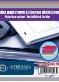 Kostka papierowa kolorowa 85x85x35 mm nieklejona