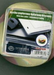 Kostka papierowa kolorowa 70x70x35 mm kręcona