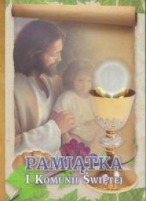 Pamiątka I Komunii Świętej - Pan Jezus z dzieckiem