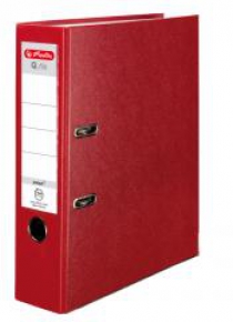 Segregator A4 8cm PP czerwony Q file