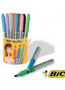 Markery Permanentne Mix Kubek 9+1 BIC