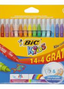 Flamastry Kid Couleur 14+4 kolory BIC