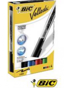 Marker suchościeralny Velleda 4 kolory BIC