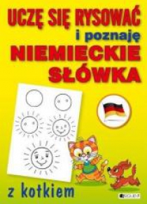 Uczę się rysować i poznaję niem. słówka z kotkiem