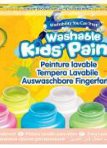 Farby neonowe zmywalne 6 kolorów CRAYOLA