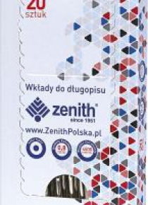 Wkład do długopisu 4/20 niebieski (20szt) ZENITH